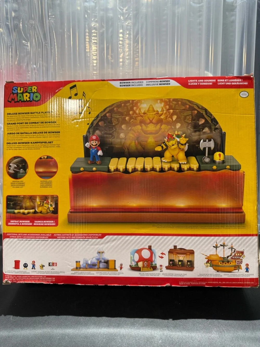 Nintendo Super Mario Deluxe Bowser Battle Playset-New Unopened-Great Grad. Gift!